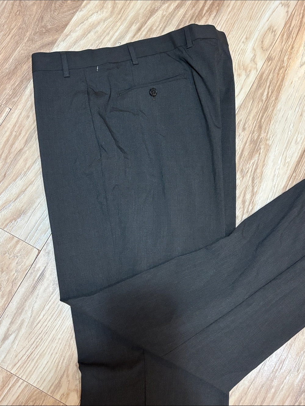 Lauren Ralph Lauren Dark Gray Glen plaid Dress Pants 40X32